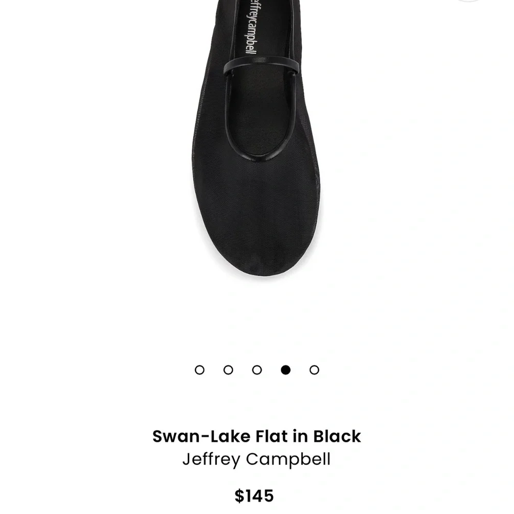 Jeffrey Campbell black mesh ballet flat size 8 NEW - Picture 3 of 3
